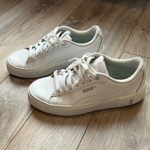 Puma Women's Smash Platform V2 Sneakers - White - Size 6